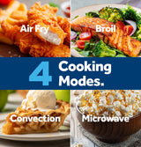 GE GCST10A1WBB countertop microwave - convection cooking