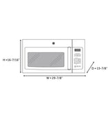 GE JVM3162RJSS microwave detail