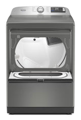 Maytag MED7205RR dryer with hamper style door open