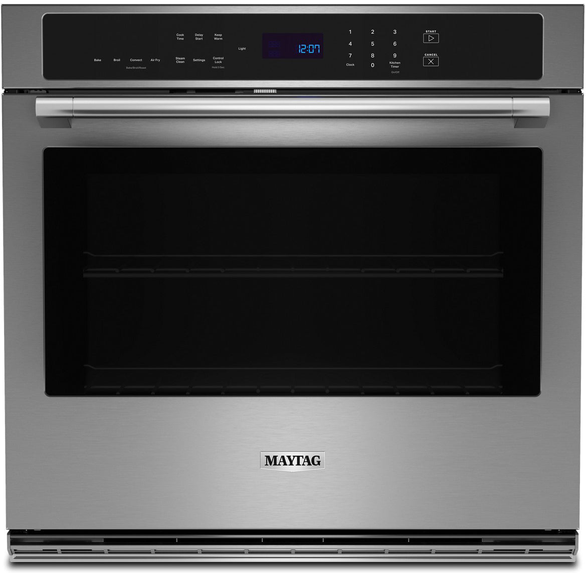 Maytag MOES4030TZ 30-inch single electric wall oven front view