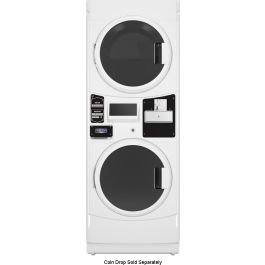 Maytag MLE22PDAYW 27-inch Commercial Electric Stacked Washer and Dryer White