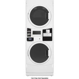Maytag MLE22PDAYW 27-inch Commercial Electric Stacked Washer and Dryer White