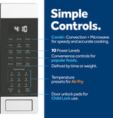 GE GCST10A1WBB countertop microwave - turntable detail