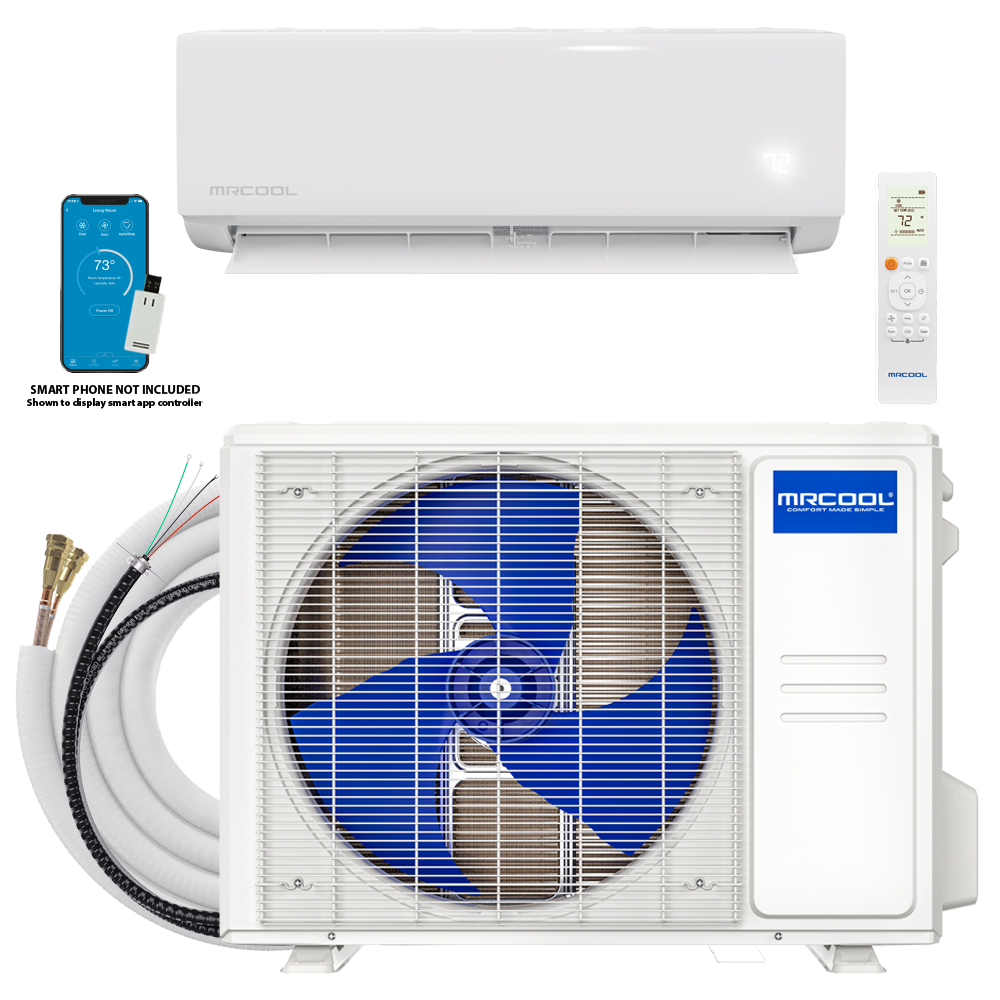 DIY Select 1st Gen - R454B - 9K BTU 115V Condenser w/ 11ft Install Kit (Complete System)