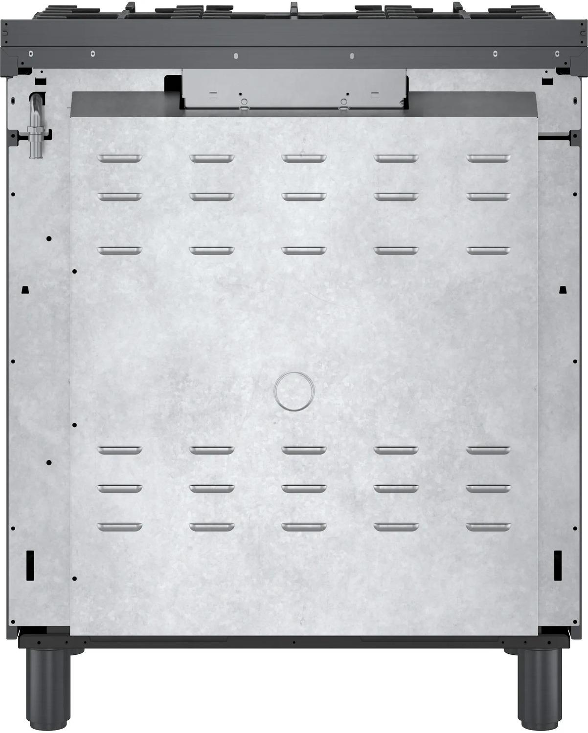 800 Series Dual Fuel Freestanding Range 30" Black Stainless Steel - (HDS8045U)