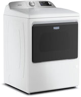 Maytag MED6205RW dryer with hamper style door open