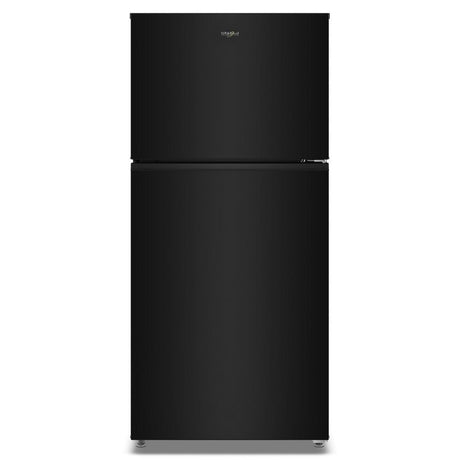 Whirlpool WRTX3319SB black top-freezer refrigerator front view
