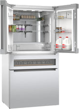 800 Series French Door Bottom Mount Refrigerator, Glass door 36" Stainless Steel - (B36CL81ENG)