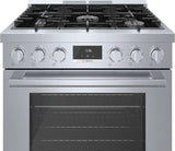 800 Series Dual Fuel Freestanding Range 30" Stainless Steel - (HDS8055U)