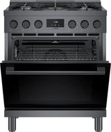 800 Series Dual Fuel Freestanding Range 30" Black Stainless Steel - (HDS8045U)