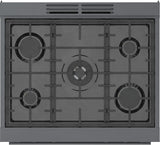 800 Series Dual Fuel Freestanding Range 30" Black Stainless Steel - (HDS8045U)