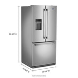 30-Inch Wide French Door Refrigerator with Exterior Water Dispenser- 20 Cu. Ft. - (MFW2055FRZ)