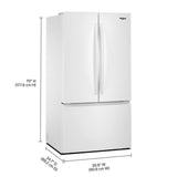 Whirlpool WRFF3136SW doors open