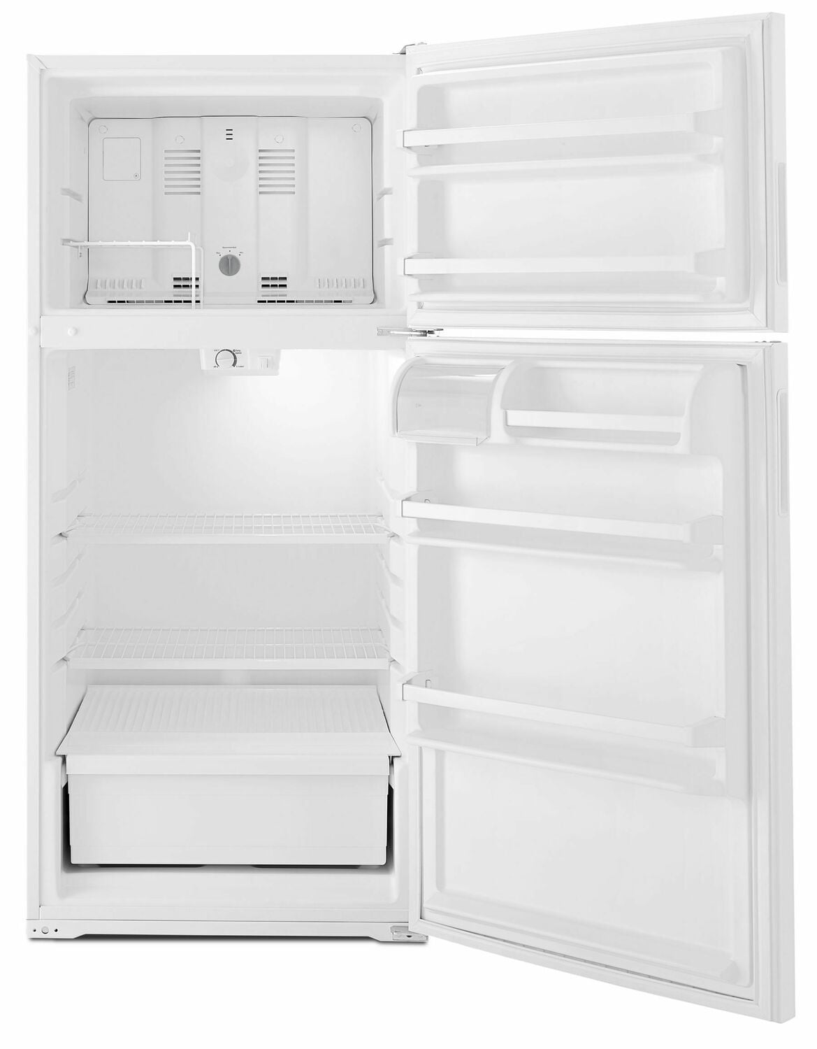 Amana ART104TFDW interior shelves