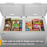 Whirlpool WZCC5519TW chest freezer detail