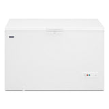 Maytag MZC5216LW white chest freezer front view