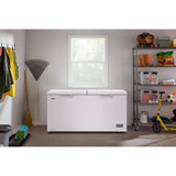 Whirlpool WZCC5519TW chest freezer interior baskets