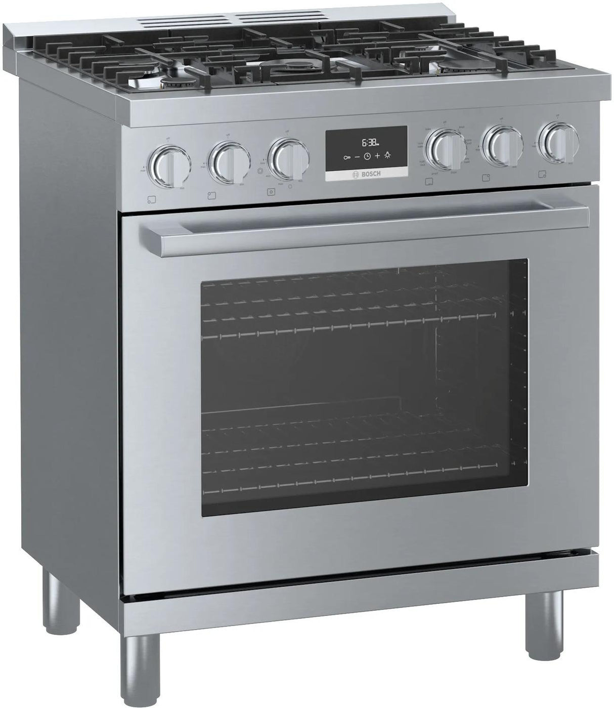 800 Series Dual Fuel Freestanding Range 30" Stainless Steel - (HDS8055U)