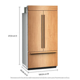 KitchenAid KBFN542TPA panel-ready built-in French door refrigerator