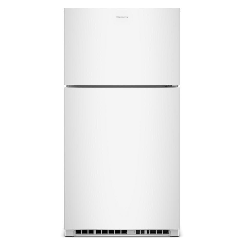 Amana ARTX2021TW white top-freezer refrigerator front view