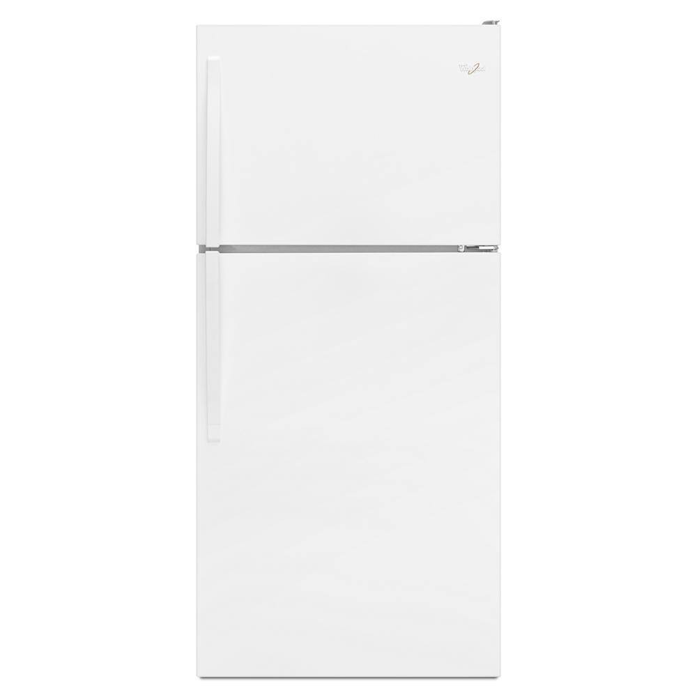 Whirlpool WRT108FFDW white top-freezer refrigerator front view