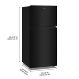Whirlpool WRTX3219SB refrigerator door open