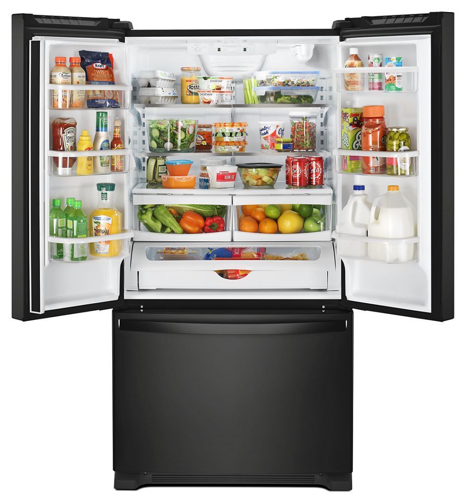 Whirlpool WRF535SWHB doors open