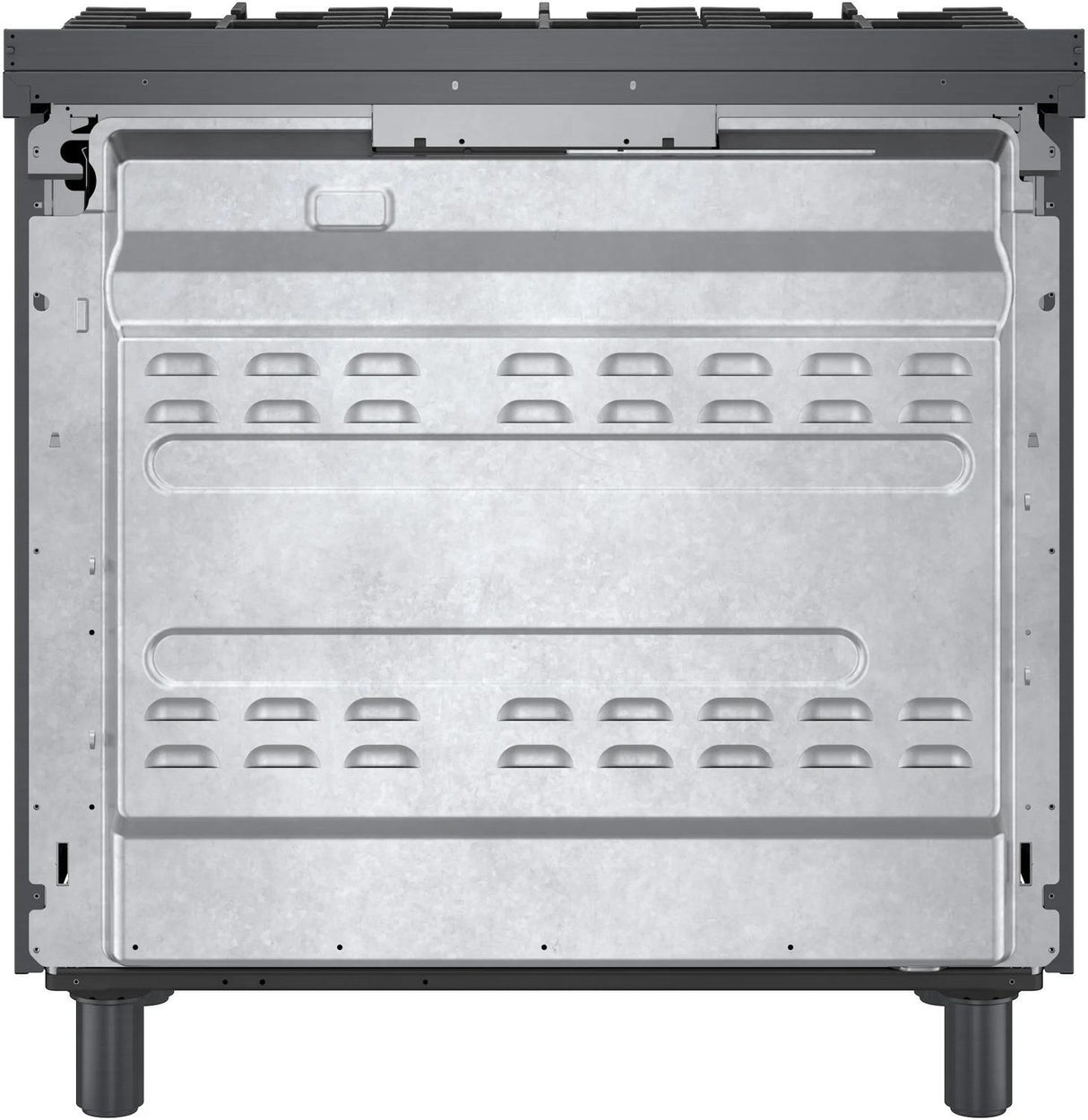 800 Series Dual Fuel Freestanding Range 36" Black Stainless Steel - (HDS8645U)