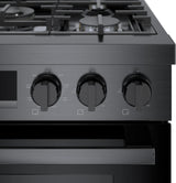 800 Series Dual Fuel Freestanding Range 30" Black Stainless Steel - (HDS8045U)