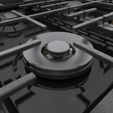 800 Series Dual Fuel Freestanding Range 36" Black Stainless Steel - (HDS8645U)