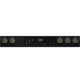 GE 30" Slide-In Front-Control Convection Gas Range with Air Fry – Slate (GGS600AVDS)