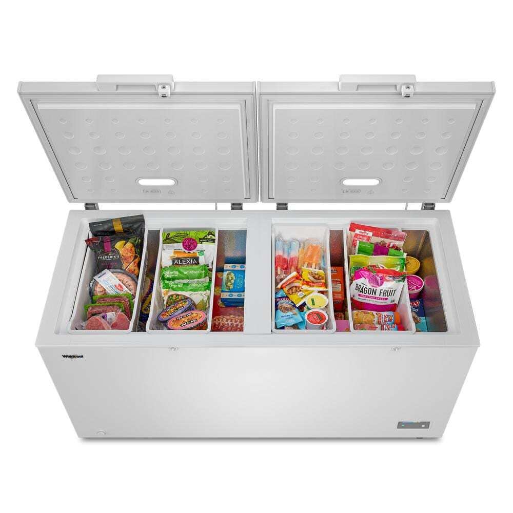 Whirlpool WZCC5519TW chest freezer detail