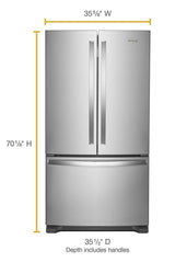 Whirlpool WRF535SWHB freezer drawer