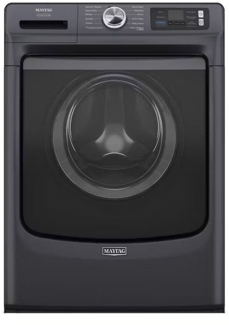 Maytag MFW7020RF 5.0 cu. ft. front load washer Midnight Steel front view