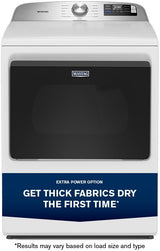 Maytag MGD6205RW smart top load gas dryer front view White