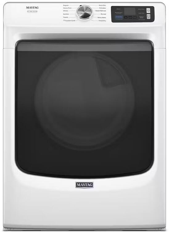 Maytag MGD7020RW White gas dryer front view