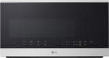 LG MVEL2034X over-the-range microwave front angled view