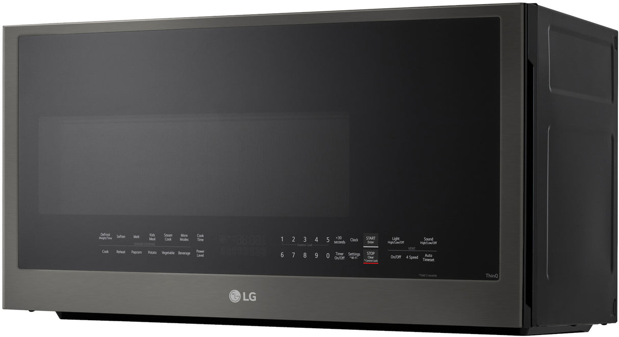 LG MVEL2035Z over-the-range microwave left angle