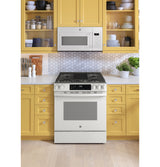 GE GGS600AVWW oven door open