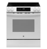 GE GRS600AVWW 30-inch slide-in electric convection range in white