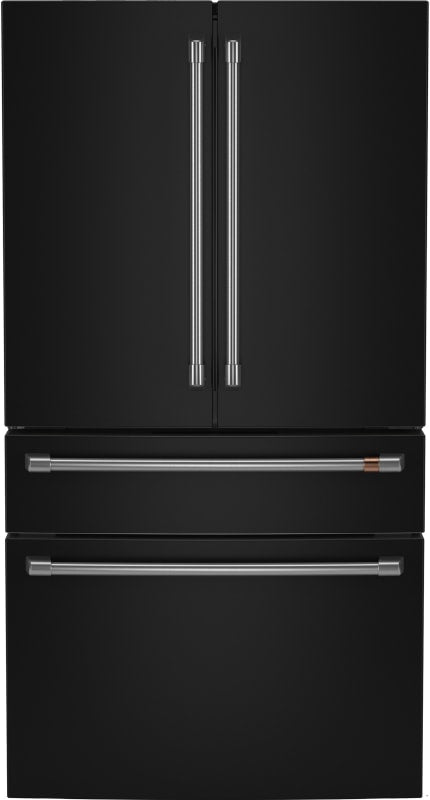 Café CJE23DP3WD1 4-Door French-Door Refrigerator Matte Black - Front View