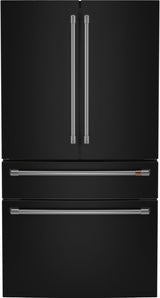 Café CJE23DP3WD1 4-Door French-Door Refrigerator Matte Black - Front View