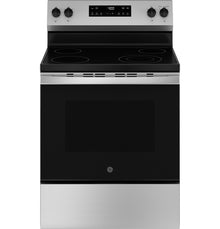 400 Series 30 Inch Freestanding Electric Range with 4 Smoothtop Elements, 5.3 cu. ft. Oven Capacity, Power Boil™ Burner, Storage Drawer, Enhanced Shabbos Mode Built In, and Steam Clean: Stainless Steel