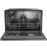 GE Profile PZF560HGWBB loaded with dishes
