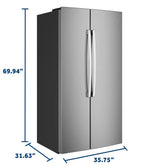 GE GKS24NYYFS dimensions diagram