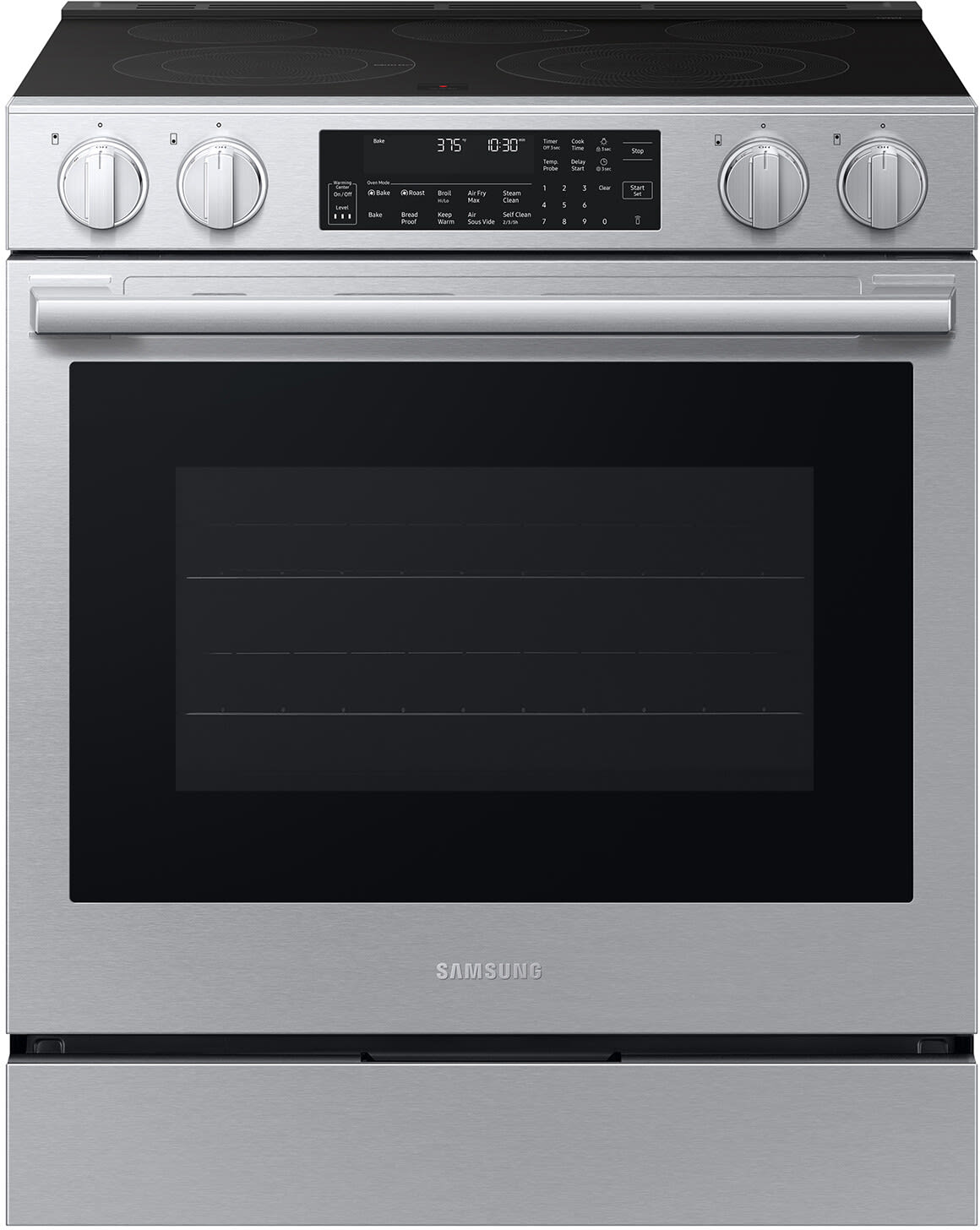 Samsung NSE90H63SR Slide-In Electric Range product photo