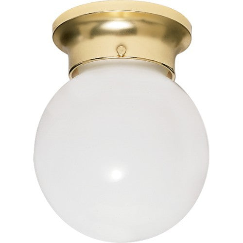 Nuvo Lighting 60-6028 Flush Mount Ceiling Light - Polished Brass