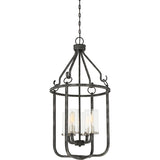 Nuvo Lighting 60-6127 Sherwood Entrance / Foyer Pendant - Iron Black / Brushed Nickel Accents
