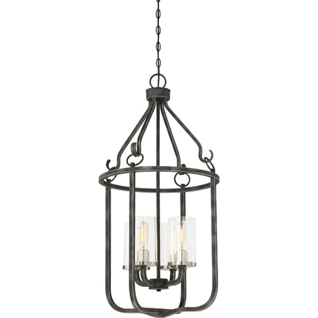 Nuvo Lighting 60-6127 Sherwood Entrance / Foyer Pendant - Iron Black / Brushed Nickel Accents