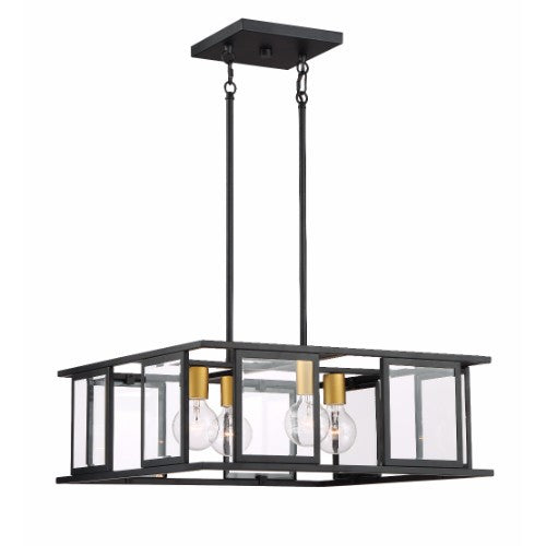 Nuvo Lighting 60-6414 Payne Linear Pendant - Black